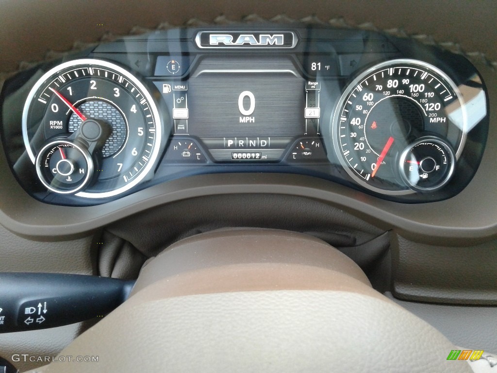 2019 1500 Laramie Crew Cab 4x4 - Granite Crystal Metallic / Mountain Brown/Light Frost Beige photo #22