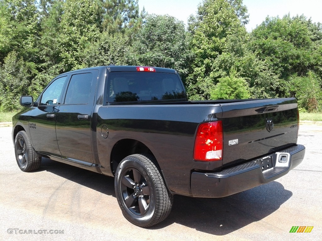 2018 1500 Express Crew Cab 4x4 - Brilliant Black Crystal Pearl / Black/Diesel Gray photo #8