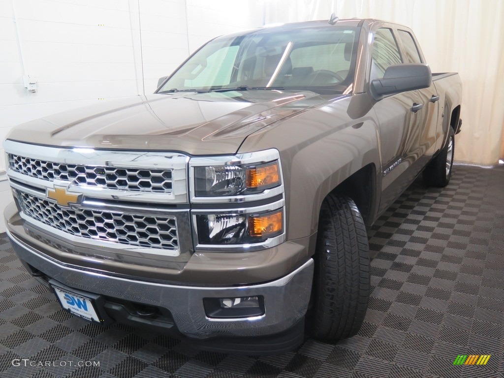 2014 Silverado 1500 LT Double Cab 4x4 - Brownstone Metallic / Cocoa/Dune photo #6