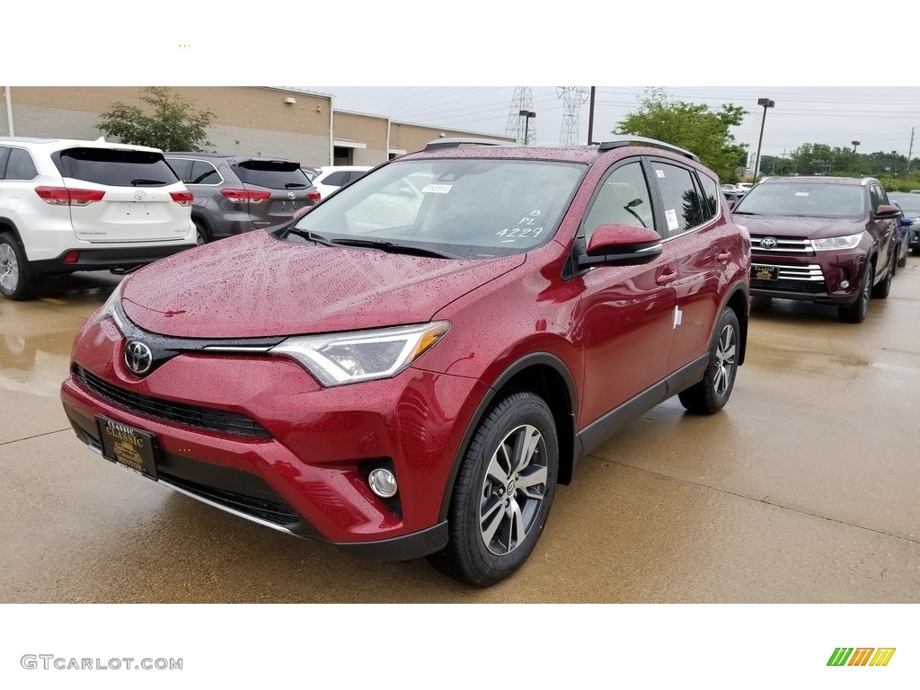 2018 RAV4 XLE - Ruby Flare Pearl / Black photo #1
