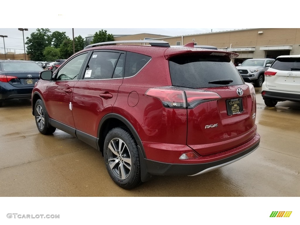 2018 RAV4 XLE - Ruby Flare Pearl / Black photo #2