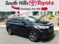 Midnight Black Metallic 2016 Toyota Highlander XLE AWD