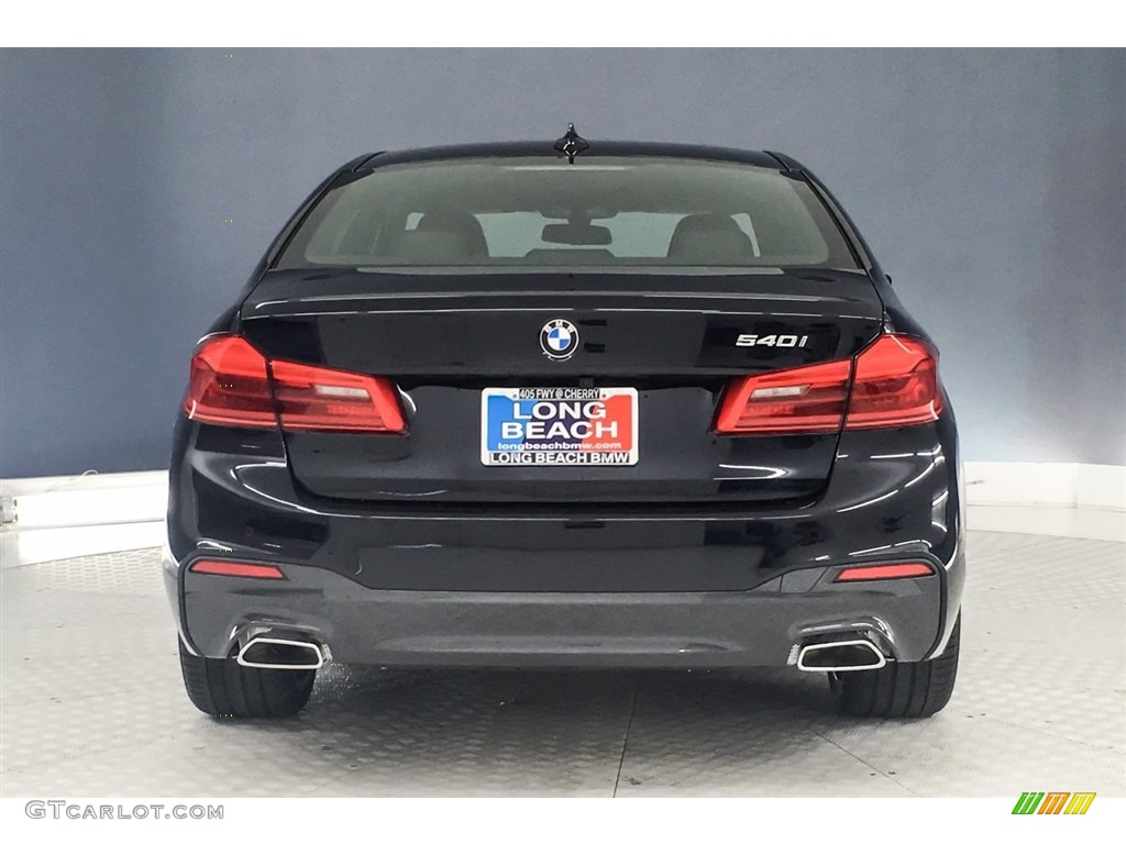 2018 5 Series 540i Sedan - Carbon Black Metallic / Black photo #4