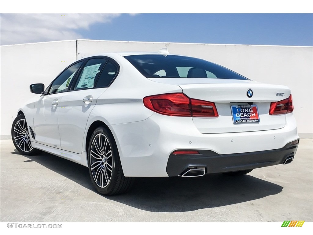 2018 5 Series 530i Sedan - Alpine White / Black photo #3