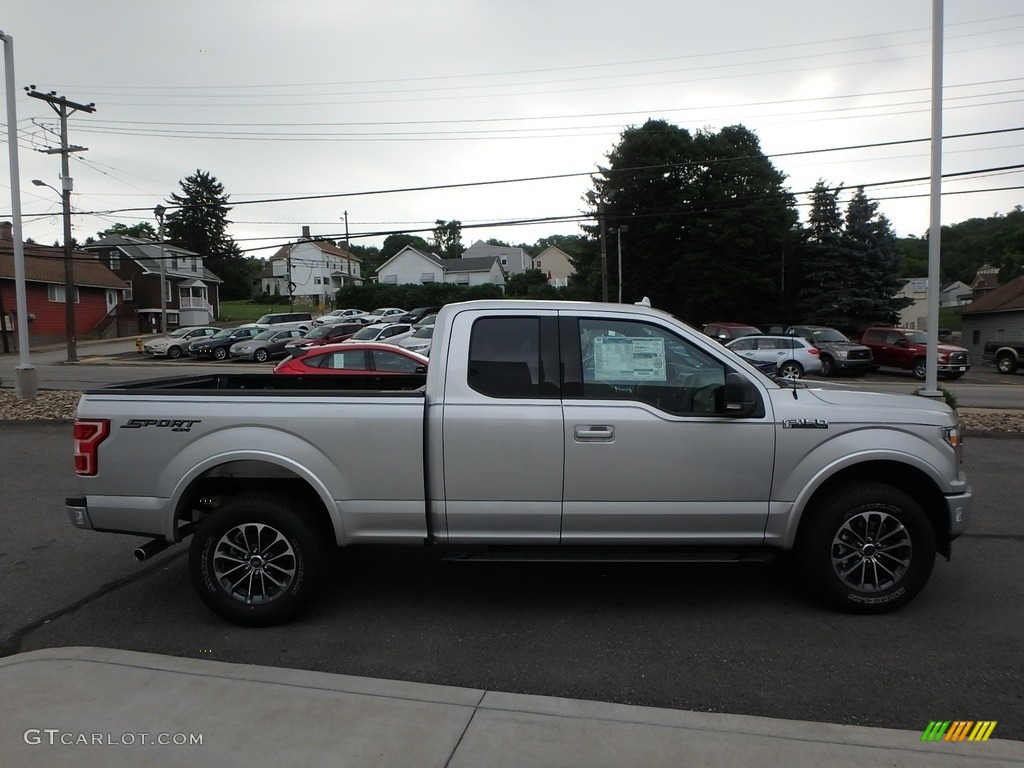 2018 F150 XLT SuperCab 4x4 - Ingot Silver / Black photo #4