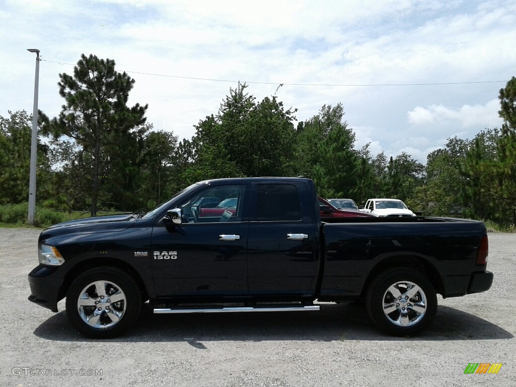 2018 1500 Express Quad Cab - True Blue Pearl / Black/Diesel Gray photo #2