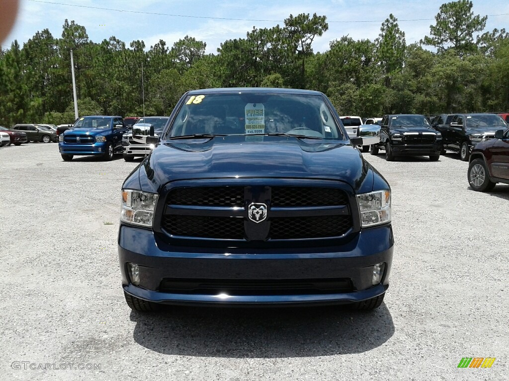 2018 1500 Express Quad Cab - True Blue Pearl / Black/Diesel Gray photo #8