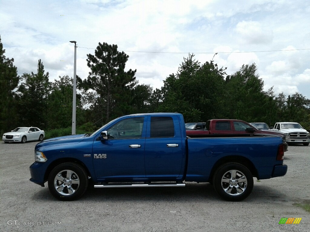 2018 1500 Express Quad Cab - Blue Streak Pearl / Black/Diesel Gray photo #2