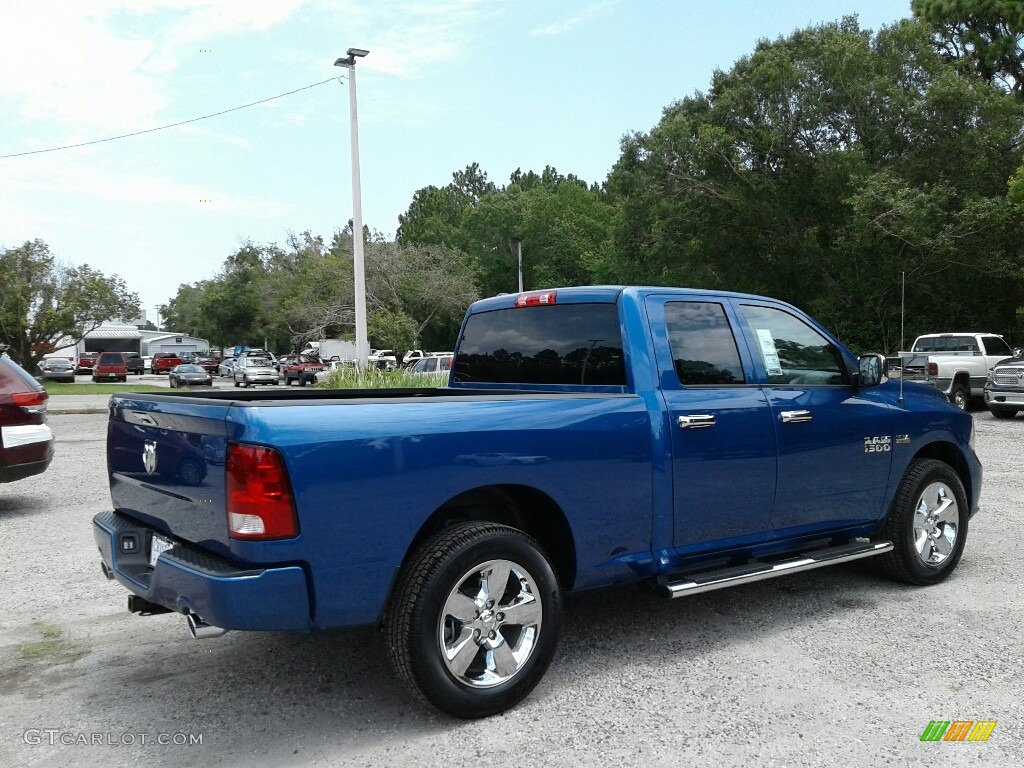 2018 1500 Express Quad Cab - Blue Streak Pearl / Black/Diesel Gray photo #5