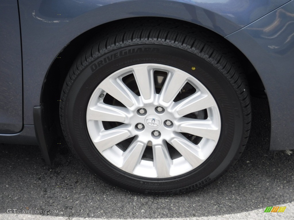 2015 Sienna Limited AWD - Shoreline Blue Pearl / Ash photo #3