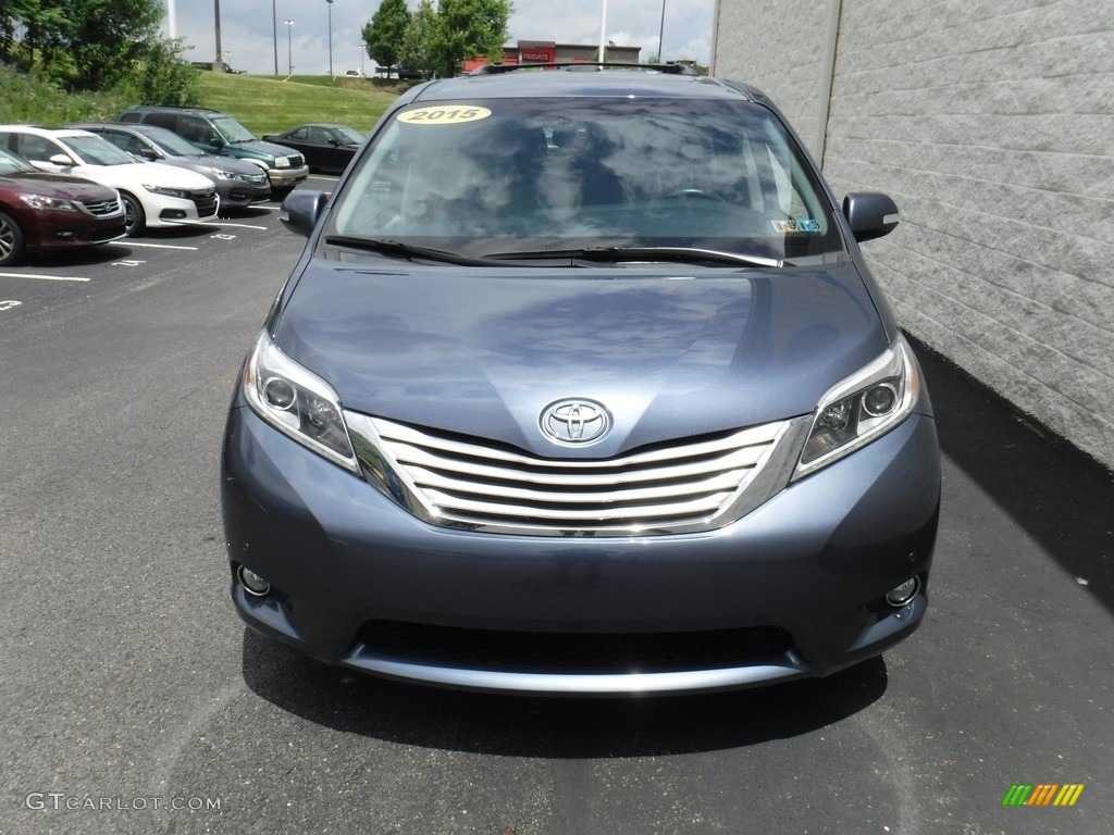 2015 Sienna Limited AWD - Shoreline Blue Pearl / Ash photo #5
