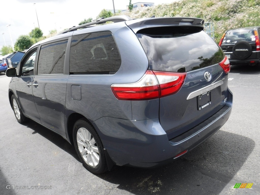 2015 Sienna Limited AWD - Shoreline Blue Pearl / Ash photo #7