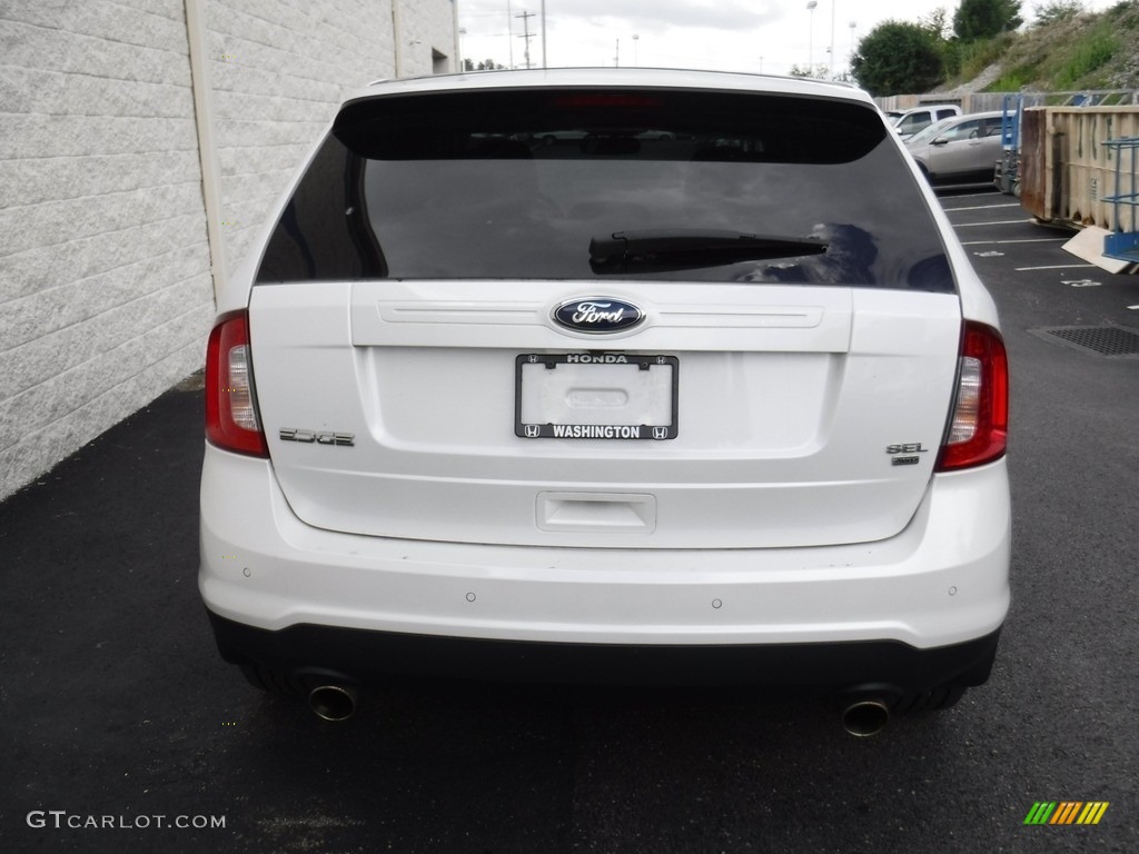 2013 Edge SEL AWD - White Suede / SEL Appearance Charcoal Black/Gray Alcantara photo #9