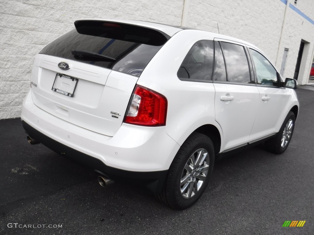 2013 Edge SEL AWD - White Suede / SEL Appearance Charcoal Black/Gray Alcantara photo #10
