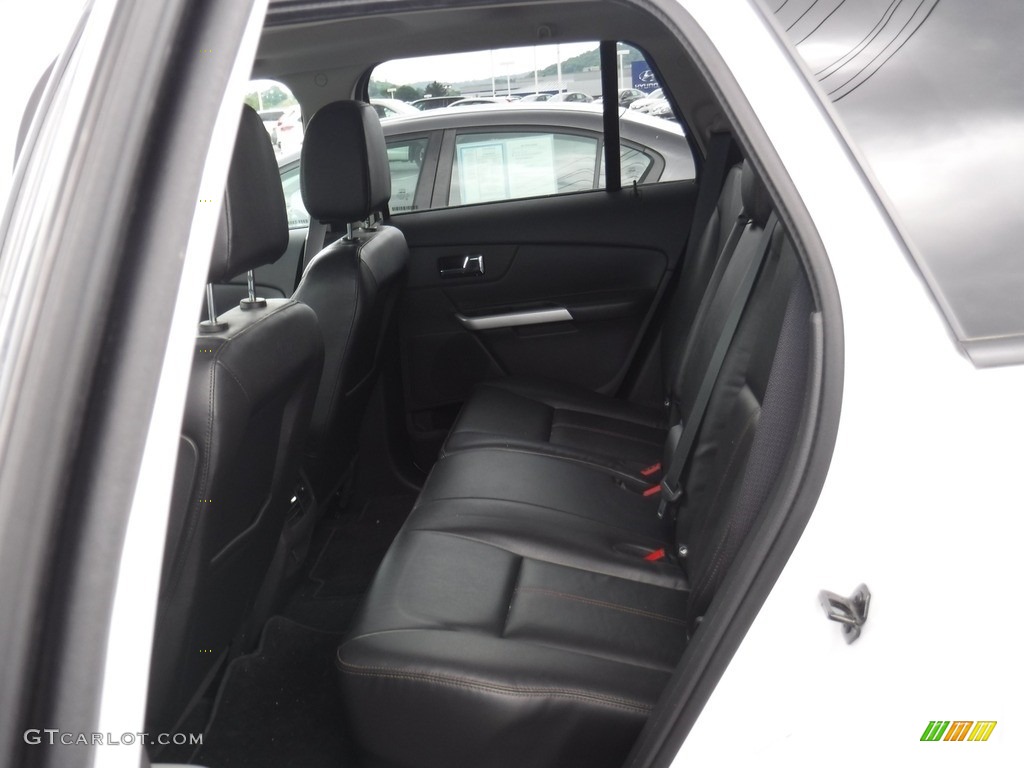 2013 Edge SEL AWD - White Suede / SEL Appearance Charcoal Black/Gray Alcantara photo #24