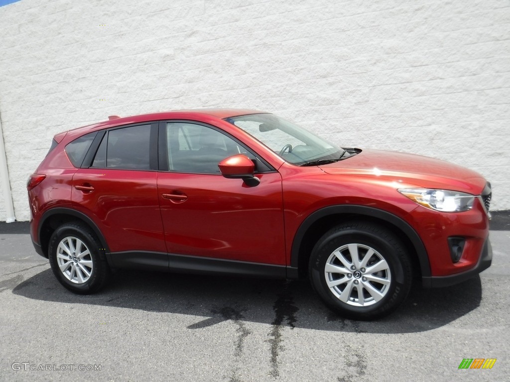 2013 CX-5 Touring AWD - Zeal Red Mica / Black photo #2