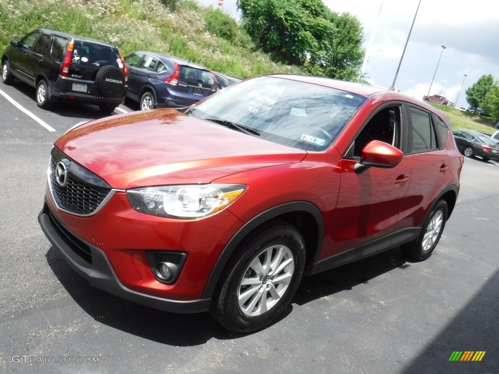 2013 CX-5 Touring AWD - Zeal Red Mica / Black photo #6