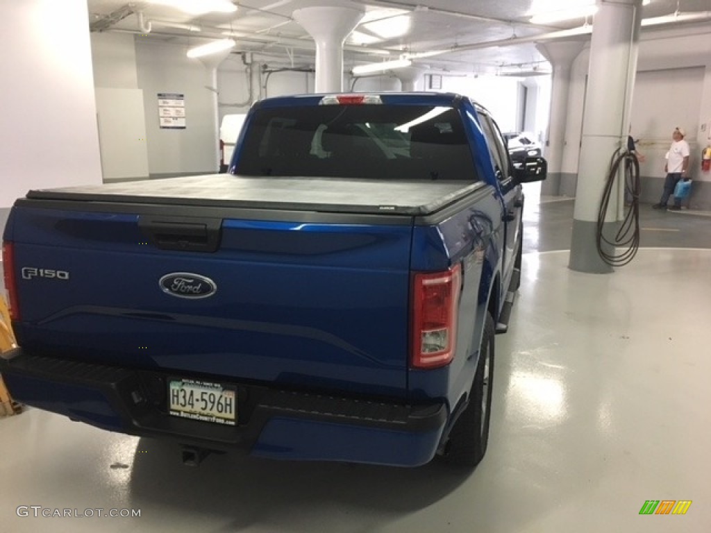 2017 F150 XL SuperCrew 4x4 - Lightning Blue / Earth Gray photo #3