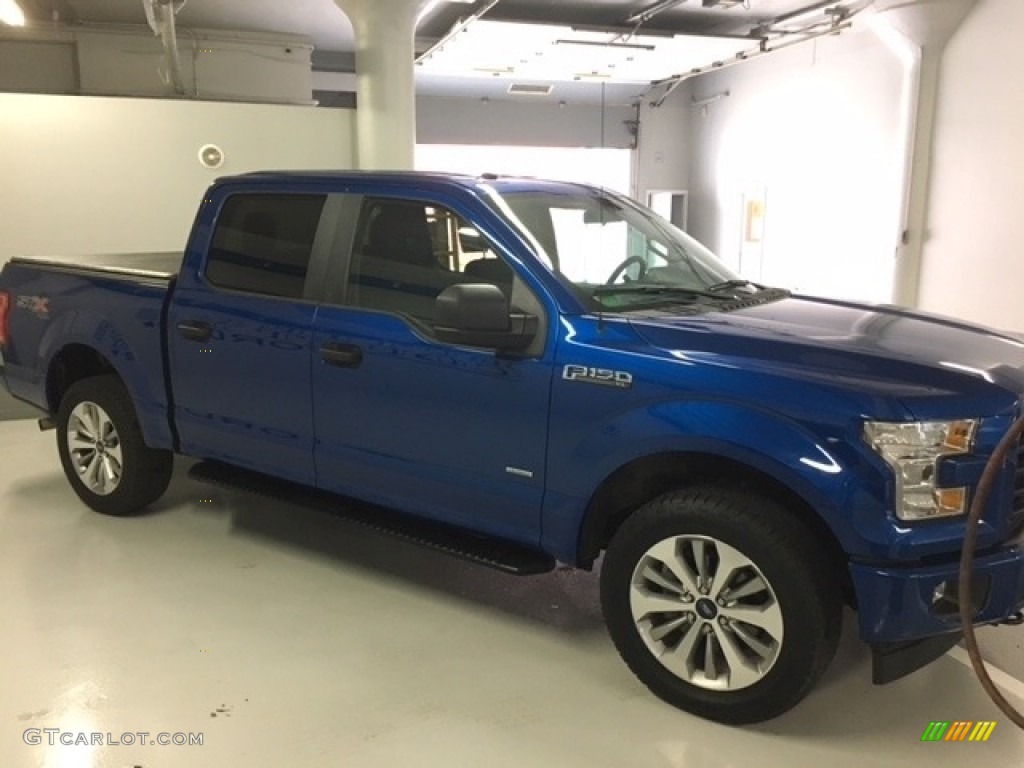 2017 F150 XL SuperCrew 4x4 - Lightning Blue / Earth Gray photo #5