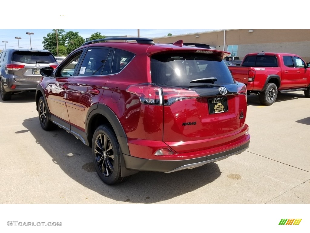 2018 RAV4 Adventure AWD - Ruby Flare Pearl / Black photo #2