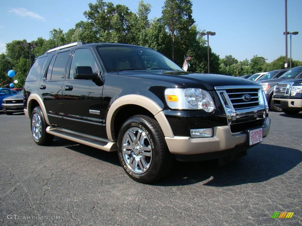 2006 Explorer Eddie Bauer 4x4 - Black / Camel photo #1