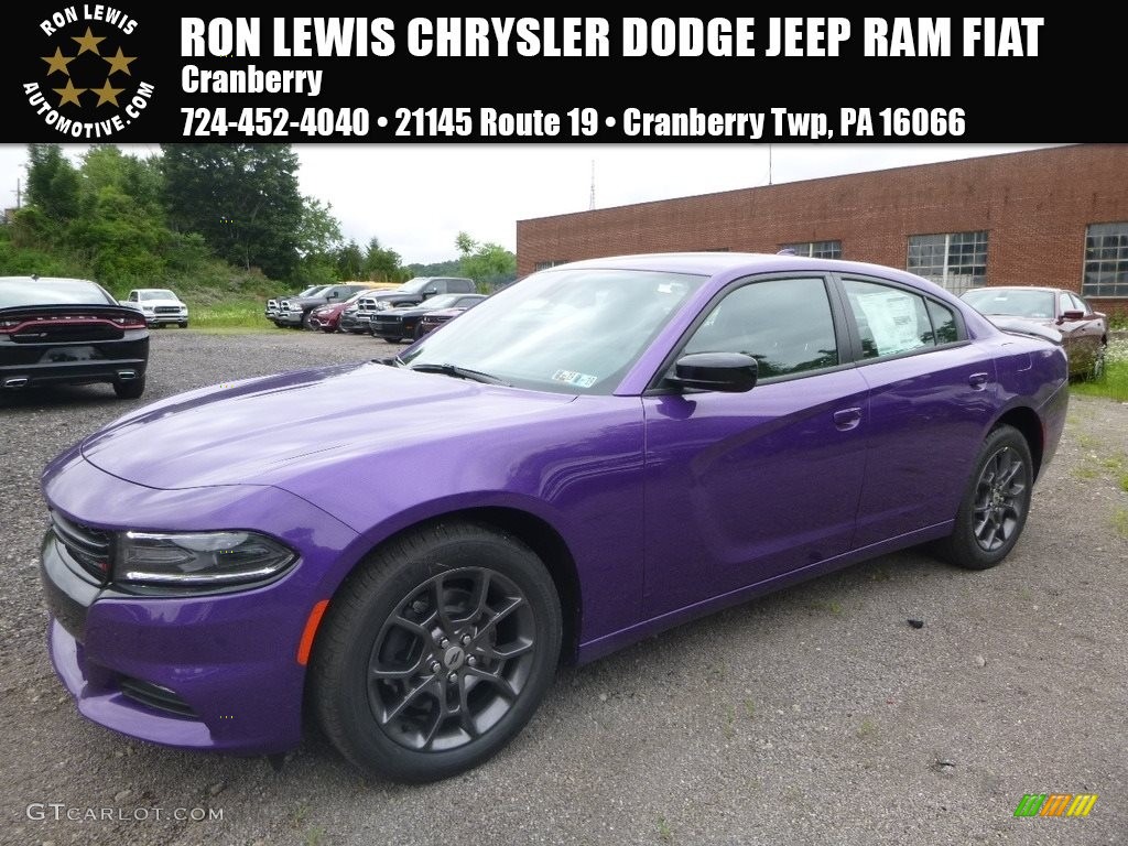 2018 Charger GT AWD - Plum Crazy Pearl / Black photo #1
