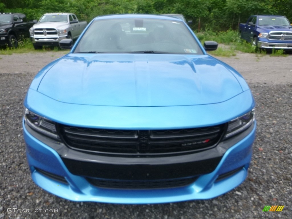2018 Charger GT AWD - B5 Blue Pearl / Black photo #8