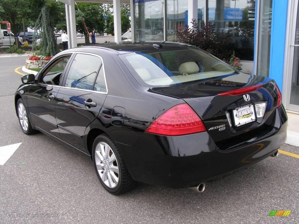 2006 Accord EX-L V6 Sedan - Nighthawk Black Pearl / Ivory photo #4