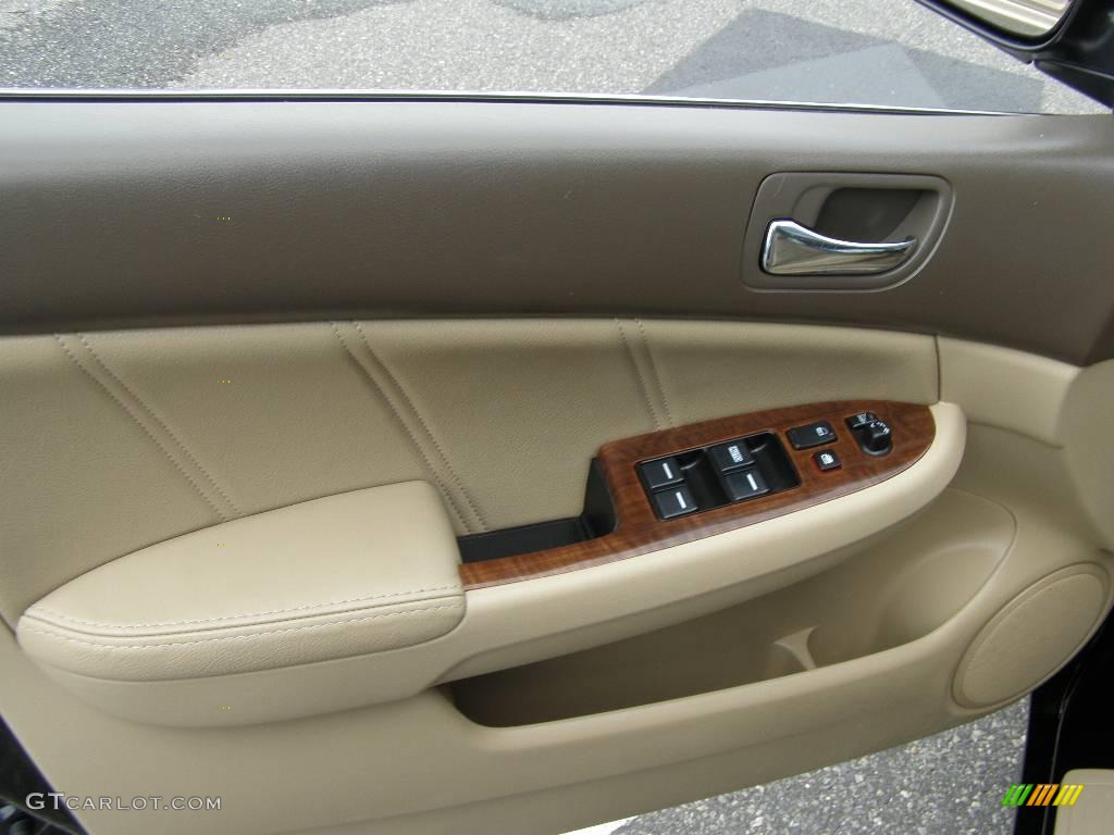 2006 Accord EX-L V6 Sedan - Nighthawk Black Pearl / Ivory photo #8