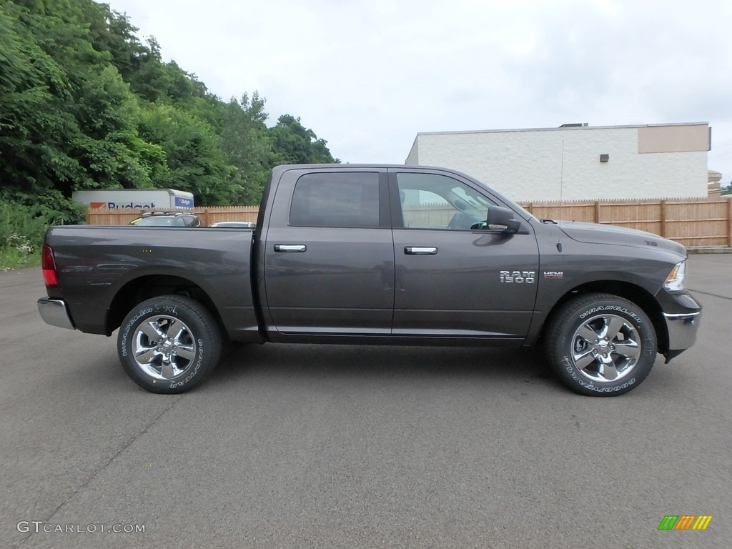 2018 1500 Big Horn Crew Cab 4x4 - Granite Crystal Metallic / Black/Diesel Gray photo #6
