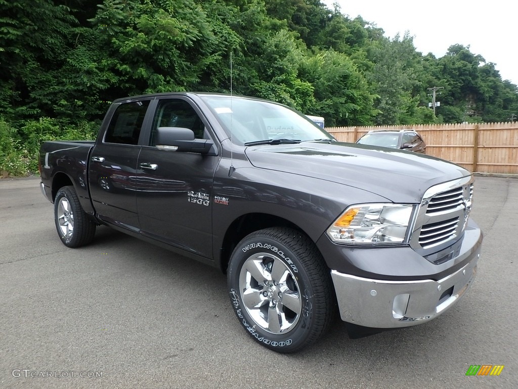 2018 1500 Big Horn Crew Cab 4x4 - Granite Crystal Metallic / Black/Diesel Gray photo #7