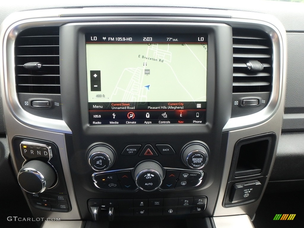 2018 1500 Big Horn Crew Cab 4x4 - Granite Crystal Metallic / Black/Diesel Gray photo #16
