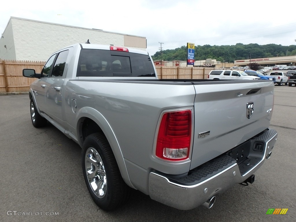 2018 1500 Laramie Crew Cab 4x4 - Bright Silver Metallic / Black photo #3