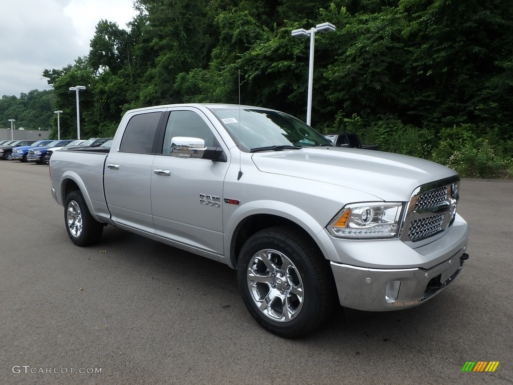 Bright Silver Metallic 2018 Ram 1500 Laramie Crew Cab 4x4 Exterior Photo #127844234