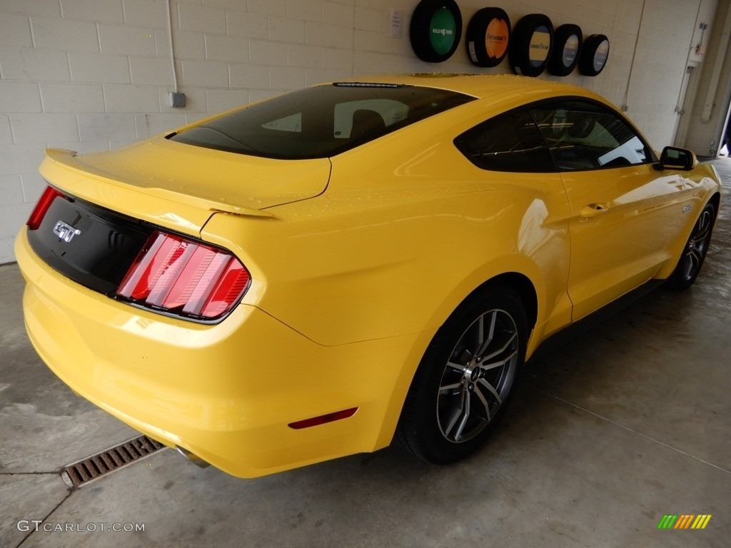 2017 Mustang GT Coupe - Triple Yellow / Ebony photo #2