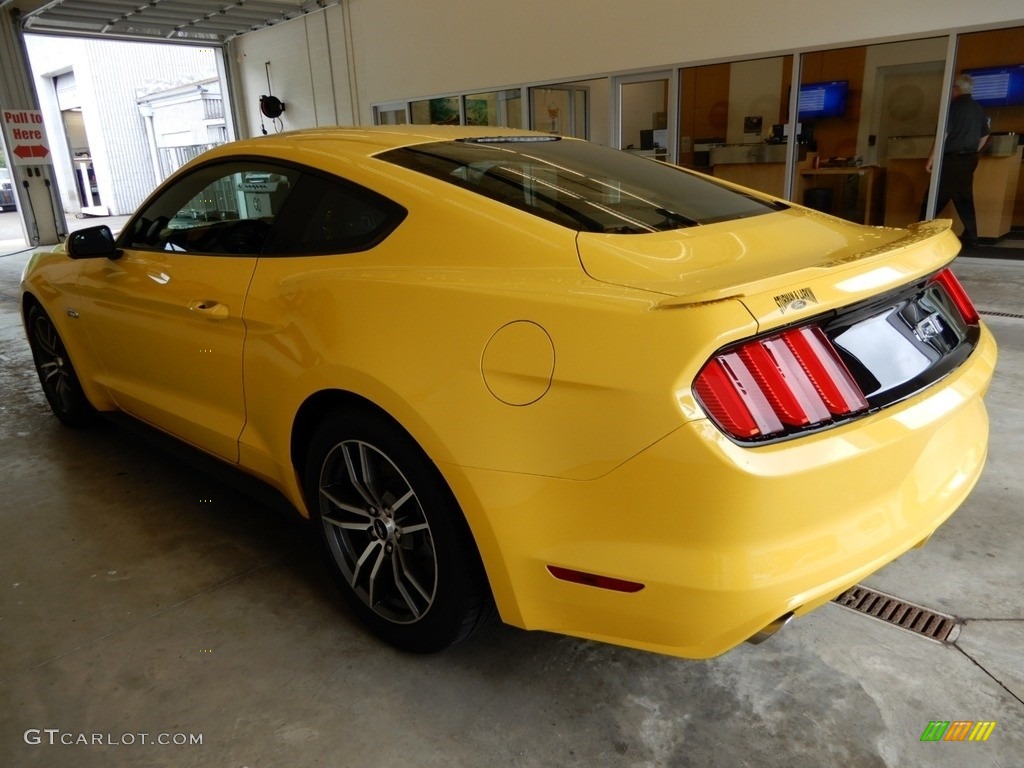 2017 Mustang GT Coupe - Triple Yellow / Ebony photo #3