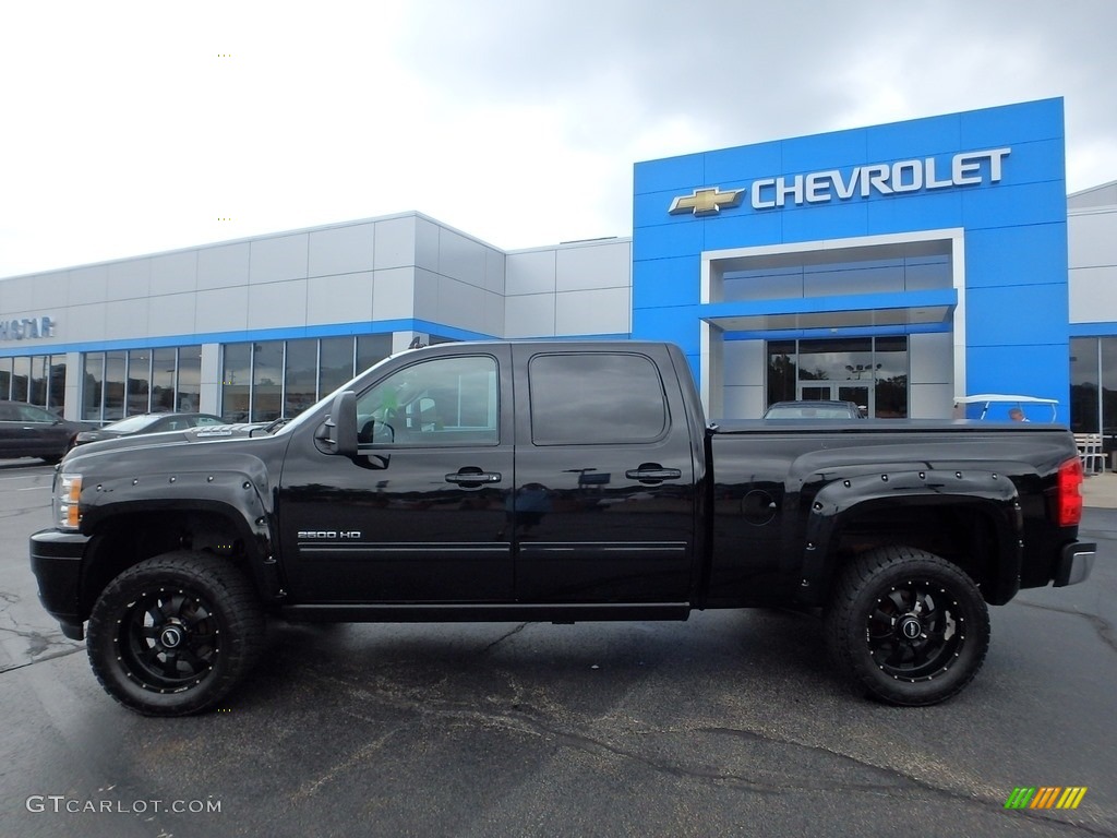 2012 Silverado 2500HD LTZ Crew Cab 4x4 - Black / Ebony photo #3