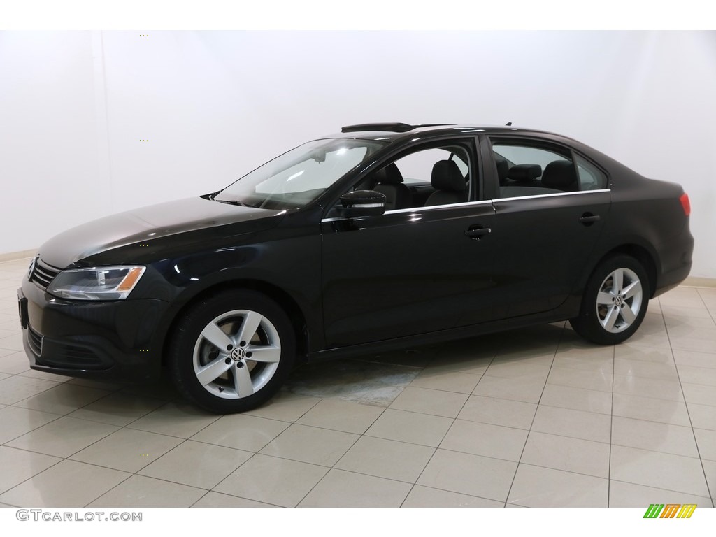 2013 Jetta TDI Sedan - Black Uni / Titan Black photo #3