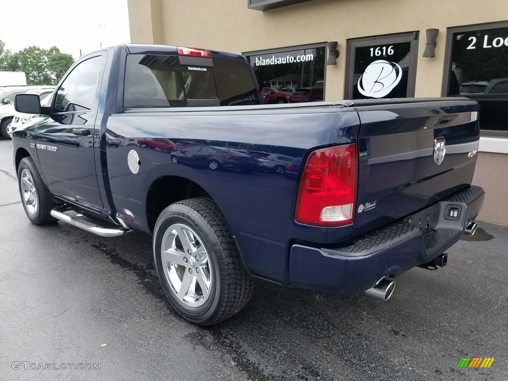 2012 Ram 1500 ST Regular Cab 4x4 - True Blue Pearl / Dark Slate Gray/Medium Graystone photo #3