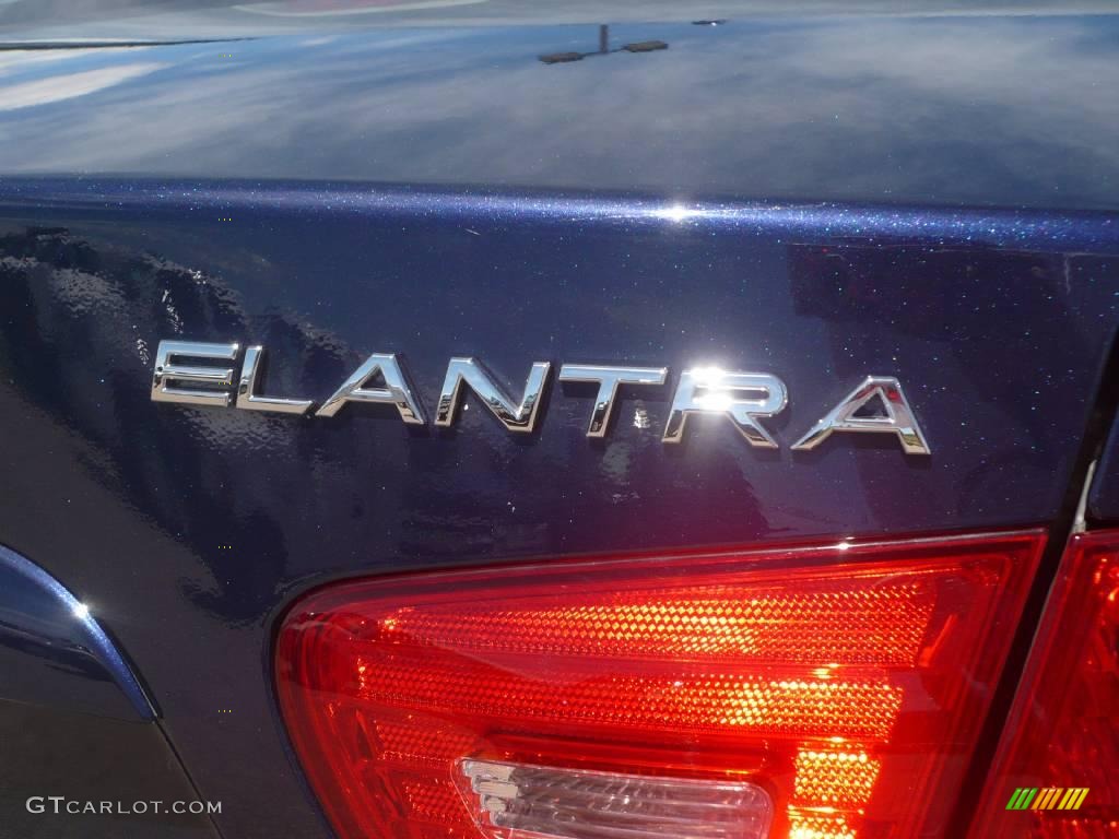 2008 Elantra GLS Sedan - Regatta Blue Metallic / Beige photo #12