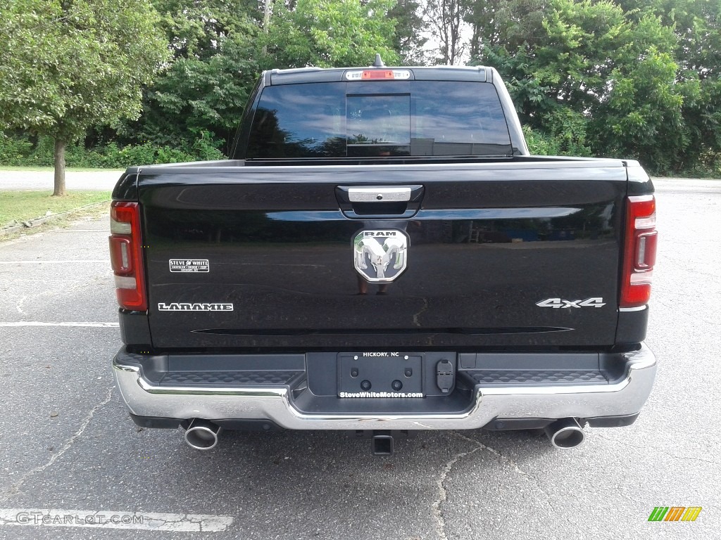 2019 1500 Laramie Crew Cab 4x4 - Black Forest Green Pearl / Mountain Brown/Light Frost Beige photo #7