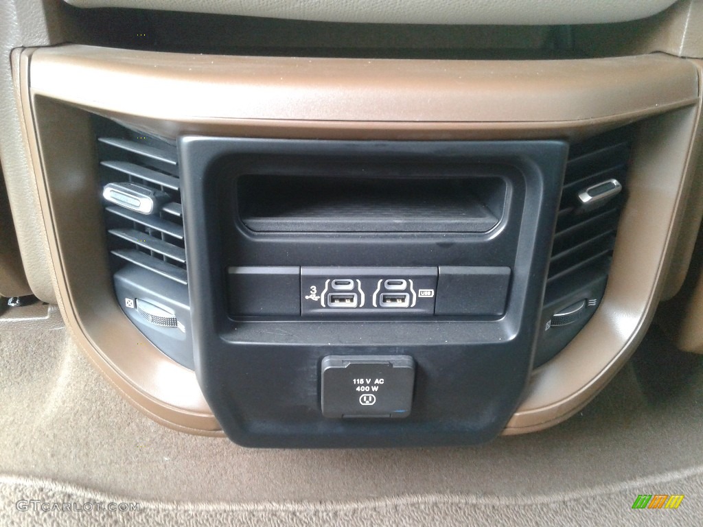 2019 1500 Laramie Crew Cab 4x4 - Black Forest Green Pearl / Mountain Brown/Light Frost Beige photo #14