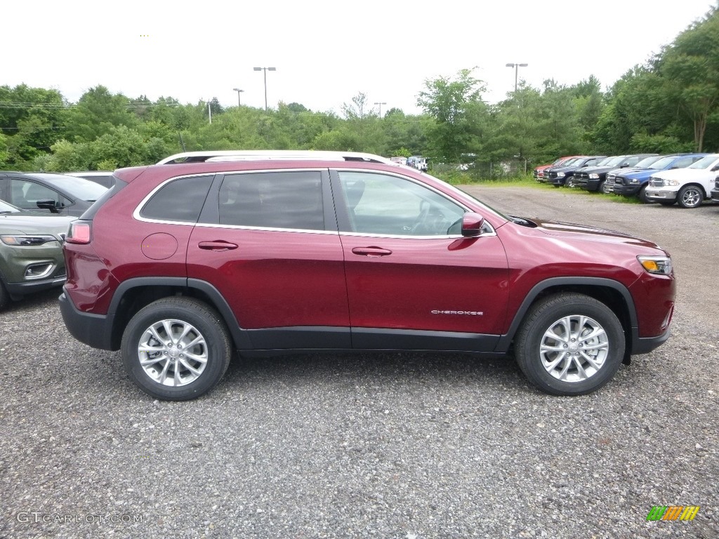 Velvet Red Pearl 2019 Jeep Cherokee Latitude 4x4 Exterior Photo #127857464