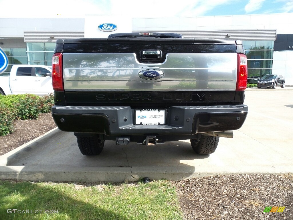 2014 F250 Super Duty Lariat Crew Cab 4x4 - Tuxedo Black Metallic / Platinum Pecan Leather photo #6