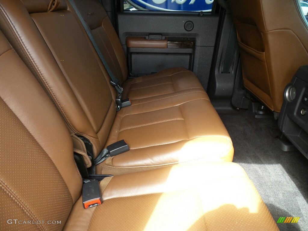 2014 F250 Super Duty Lariat Crew Cab 4x4 - Tuxedo Black Metallic / Platinum Pecan Leather photo #21