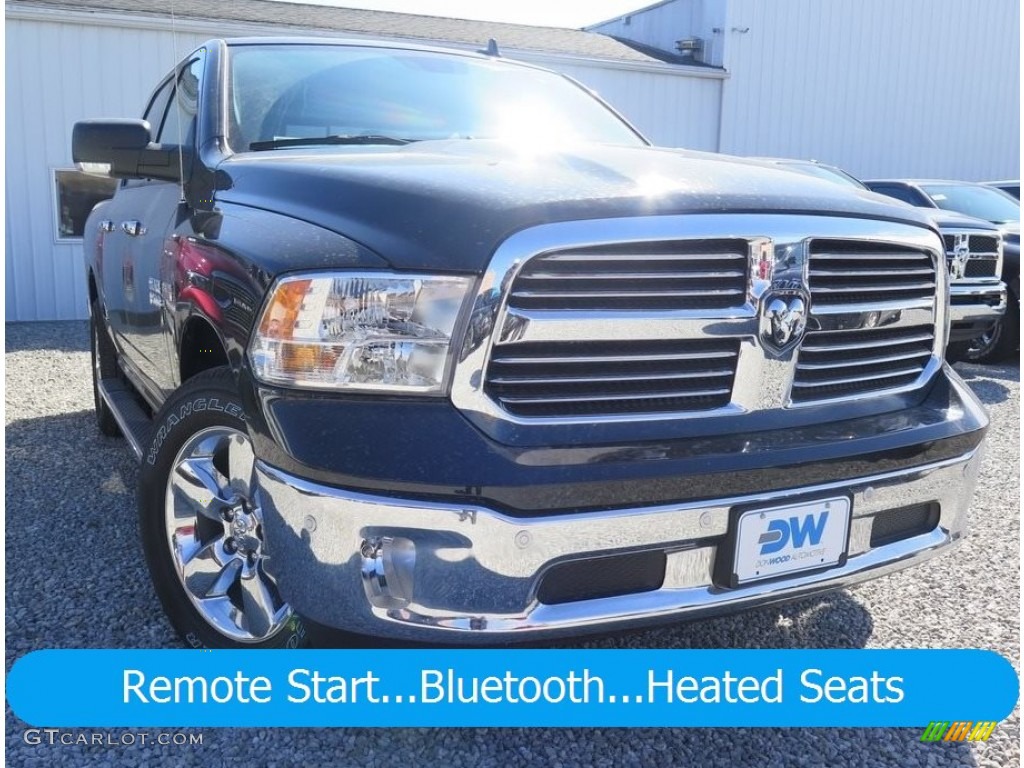 2018 1500 Big Horn Crew Cab 4x4 - Brilliant Black Crystal Pearl / Black/Diesel Gray photo #1
