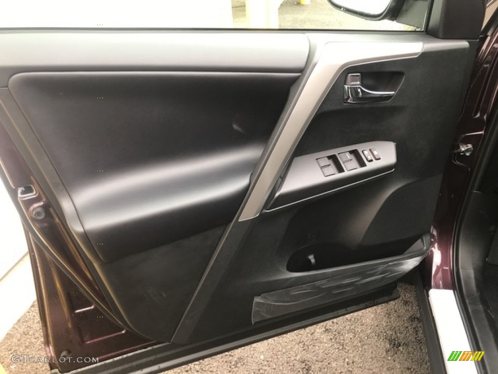 2018 Toyota RAV4 XLE AWD Black Door Panel Photo #127868886