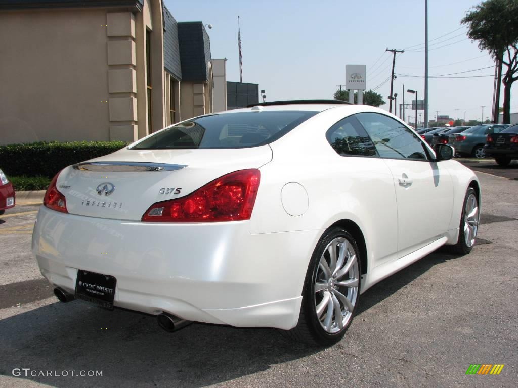 2008 G 37 S Sport Coupe - Ivory Pearl White / Graphite photo #6