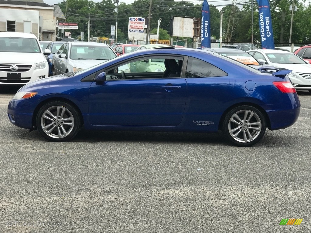 2008 Civic Si Coupe - Fiji Blue Pearl / Black photo #3