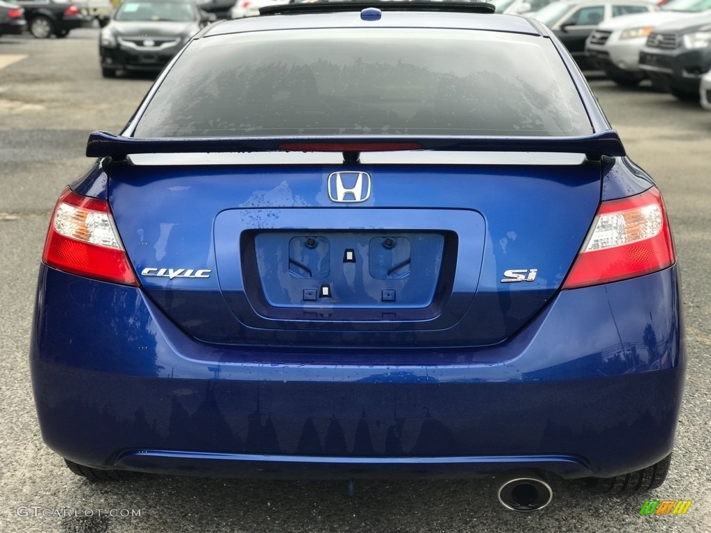 2008 Civic Si Coupe - Fiji Blue Pearl / Black photo #6
